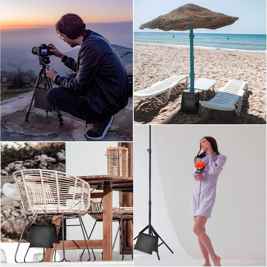 EMART 8 Stück Sandsack für Fotografie, Strapazierfähiger Sandbags für Stative, Videostudios und Garten