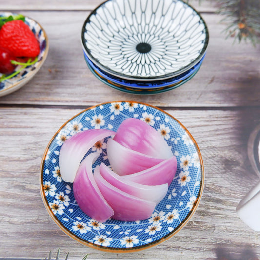 TuYines Keramik Dipschalen,Gewürzschalen Klein,Soja Saucenschälchen,Dipschälchen,Tapas Schalen Set,Snackschalen & Dipschalen,Snackschalen Set 6er,Ø 10 cm Snack Bowl für Sushi,Snack