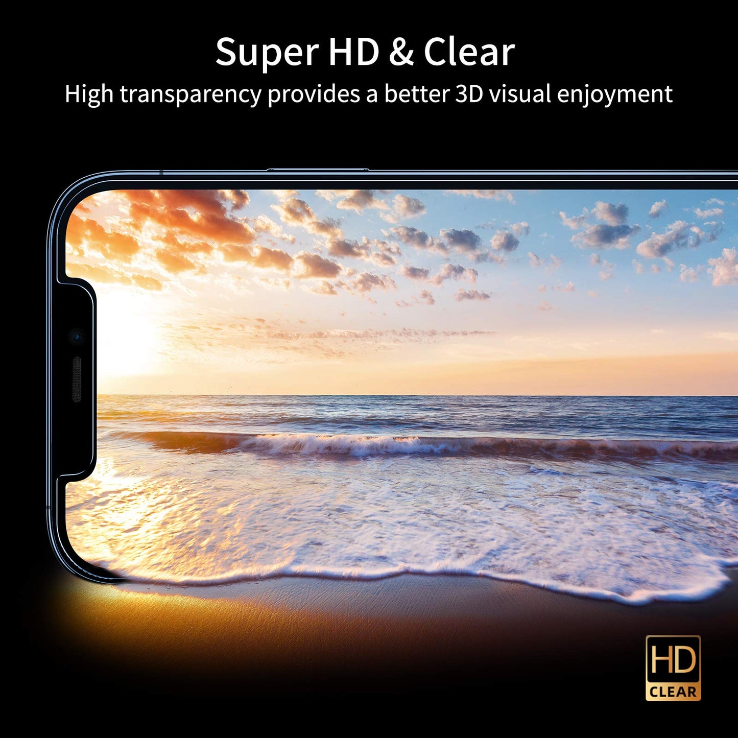 UNBREAKcable Panzer Sichtschutz Glas für iPhone 12/12 Pro [2 Stück], Blickschutzfolie für iPhone 12/12 Pro 6,1 Zoll, Anti-Spähen Privatsphäre Schutzglas, Kratzfest, Anti-Fingerprint und blasenfrei