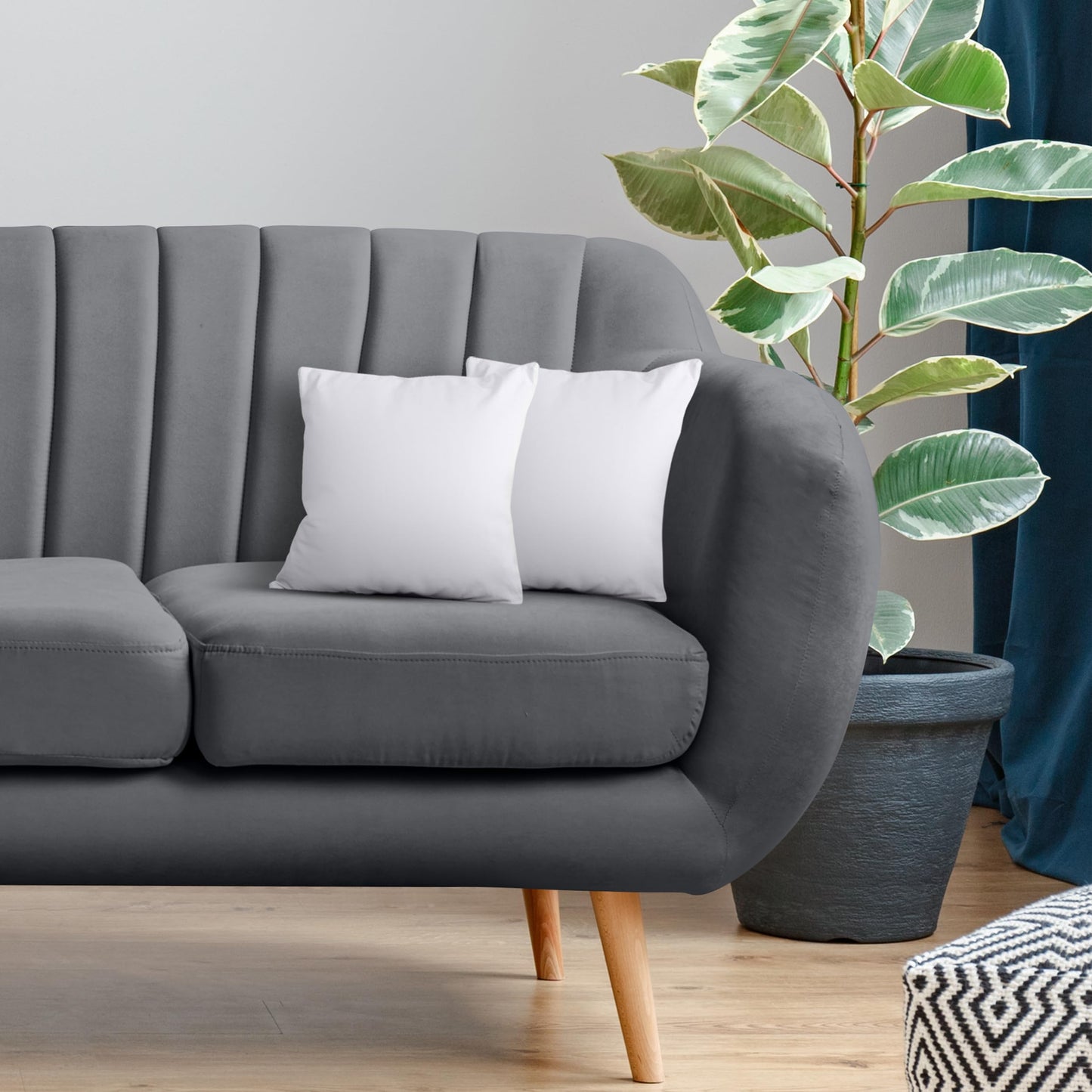 Utopia Bedding 2er Set Kissenfüllung 40 x 40 cm, Innenkissen Füllkissen Kopfkissen Sofakissen (Weiß)