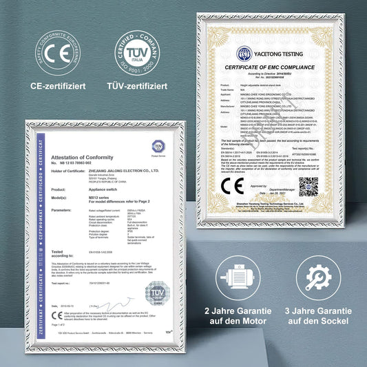 Elektrisches Tischgestell höhenverstellbar – Dual-Motor Schreibtischgestell mit USB & Rollen, Schwarz