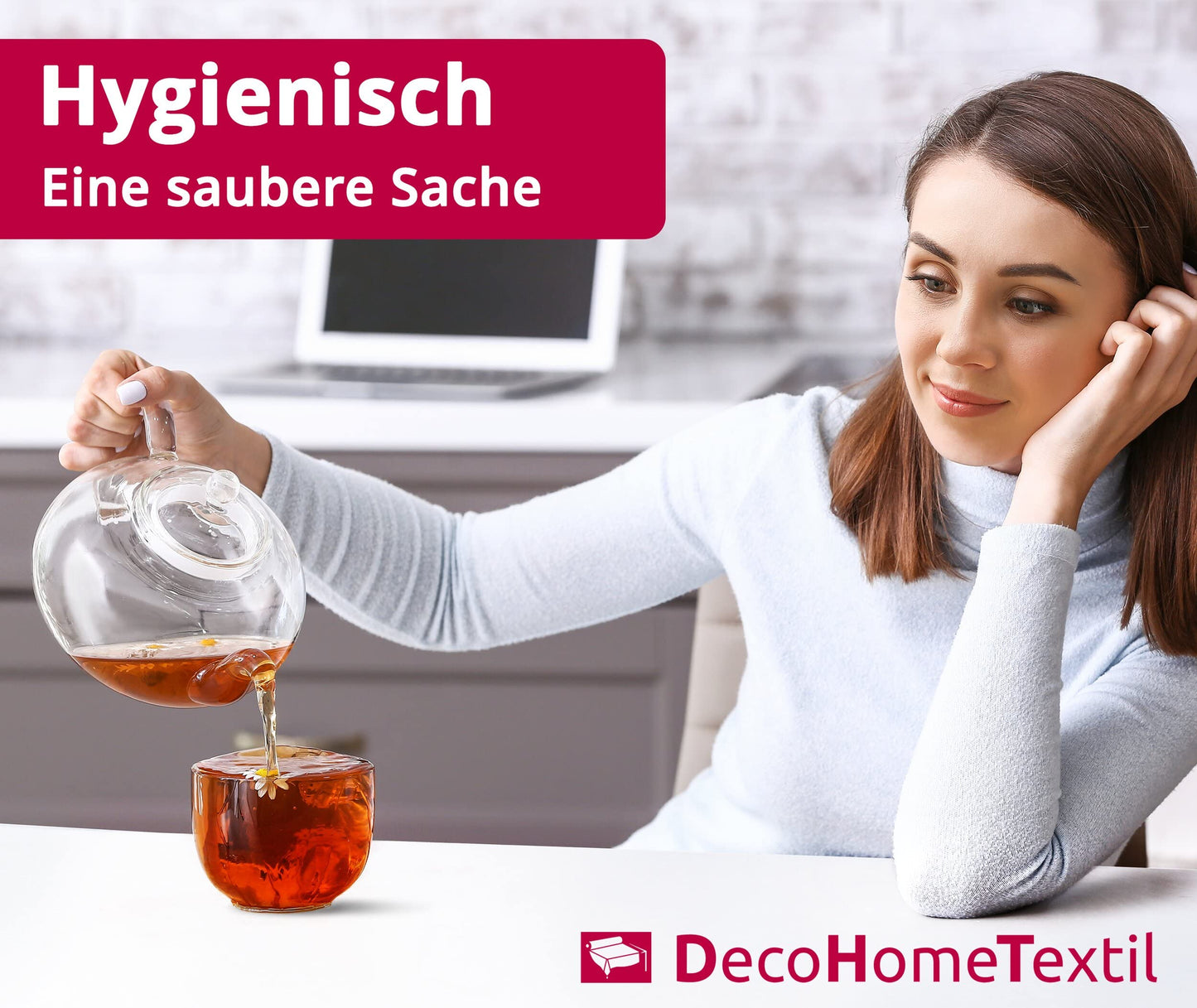 Damast Tischdecke 100% Baumwolle Gastro Edition Rund 180 cm Weiß Größe wählbar