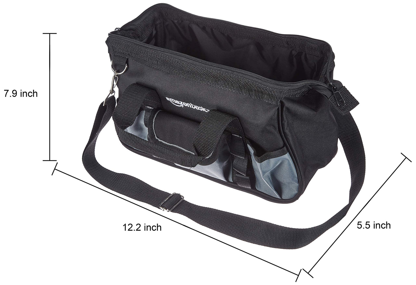 Amazon Basics Werkzeugtasche, 32 cm, Schwarzes