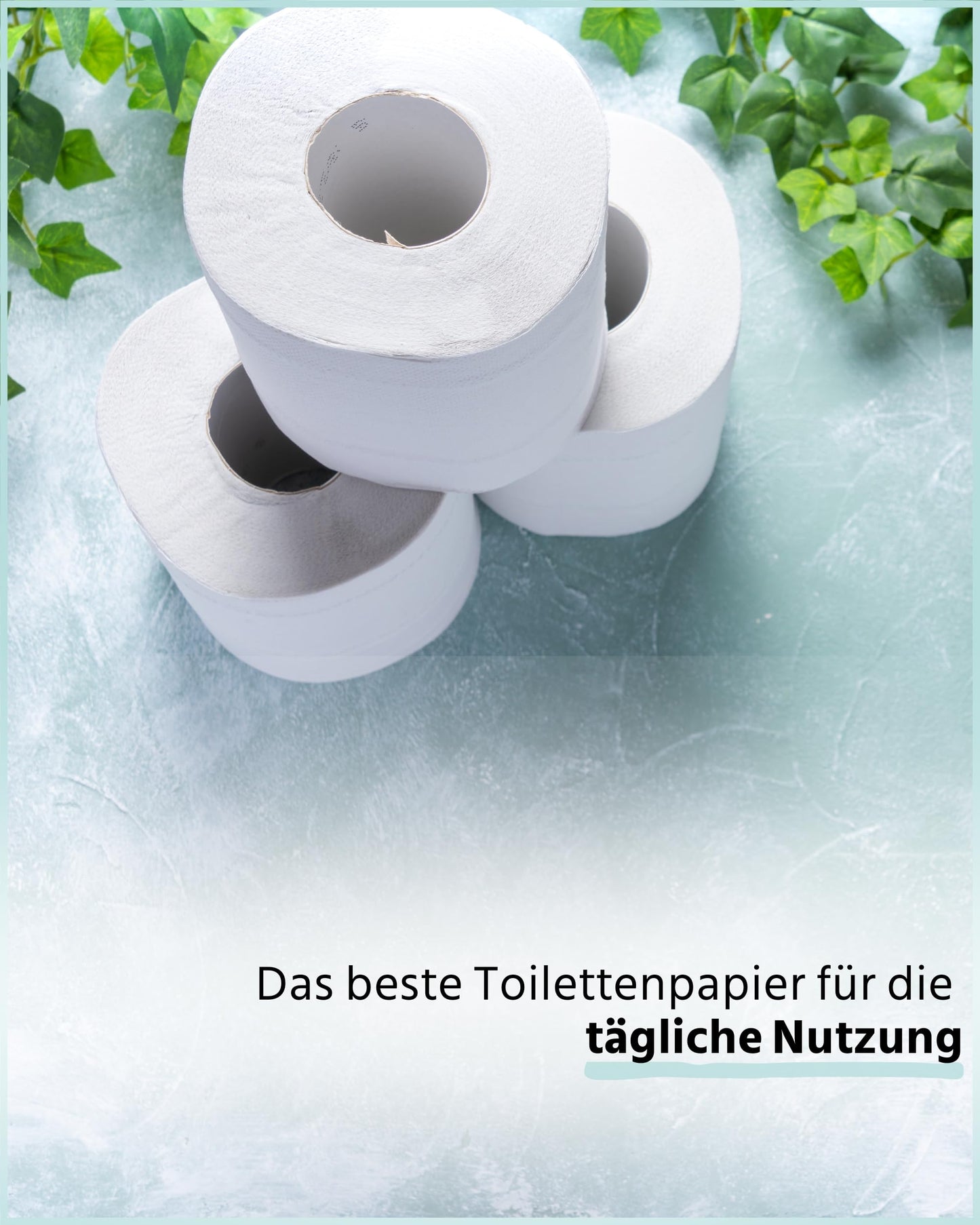 Glücksblatt Toilettenpapier KLASSISCH WEISS, 3-lagig, 720 Rollen x 150 Blatt, 100% Zellstoff, weiches Klopapier mit Glücks-Prägung, WC Papier, Palette, Verpackung aus mind. 30% PCR-Anteil