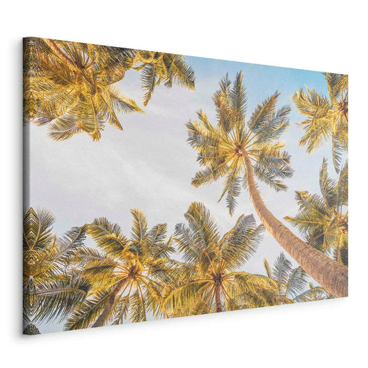 murando - Wandbilder Summer Vibes 60x40 cm 1 tlg Wand Deko Leinwand Bilder Groß Wanddeko Wohnzimmer Schlafzimmer Kunstdrucke Feiertage Sommerlandschaft Sommer Blauer Himmel Natur b-B-10458-b-a