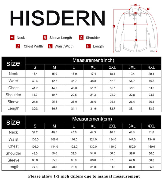 HISDERN Herren Hemd mit klassischem Kragen Herren Hemd mit klassischem Kragen Schwarz Grün Paisley Hemd Casual Formal Button Down Regular Fit Hemden Langarm