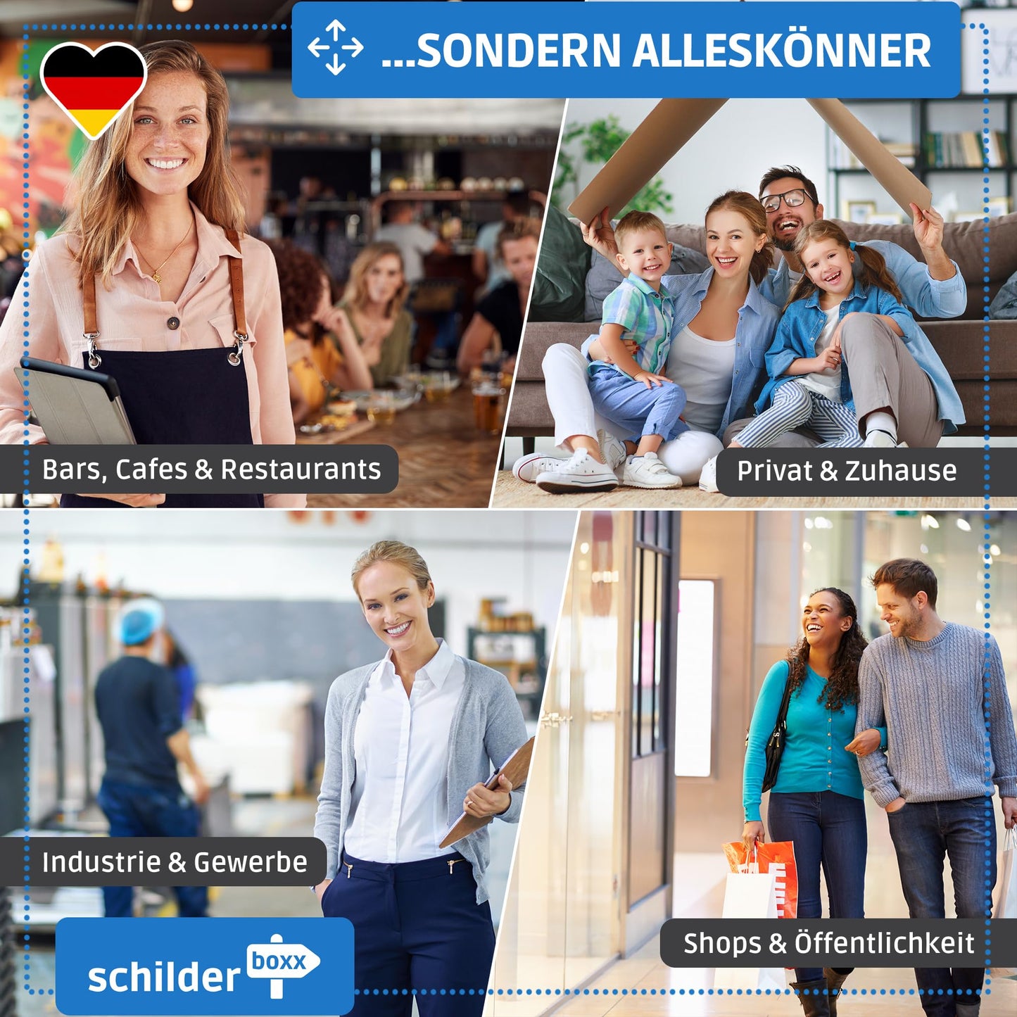 SCHILDERBOXX® Schild Videoüberwachung DSGVO [15x15cm, 100% Alu, 3M Tape] - Aufkleber Videoüberwacht Privatgrundstück, Kameraüberwachung Grundstück Video Überwacht, Achtung Kamera Überwachung