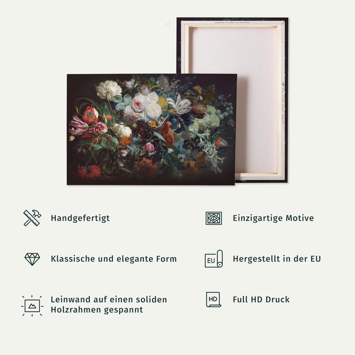 murando - Wandbilder XXL Tiere 120x80 cm 1 tlg - Wand Deko Leinwandbild Leinwand Bilder Bilder Wohnzimmer Bild Schlafzimmer Leinwandbilder Wandbild Groß - Löwe Abstrakt Schwarz und Bunt g-C-0269-b-a
