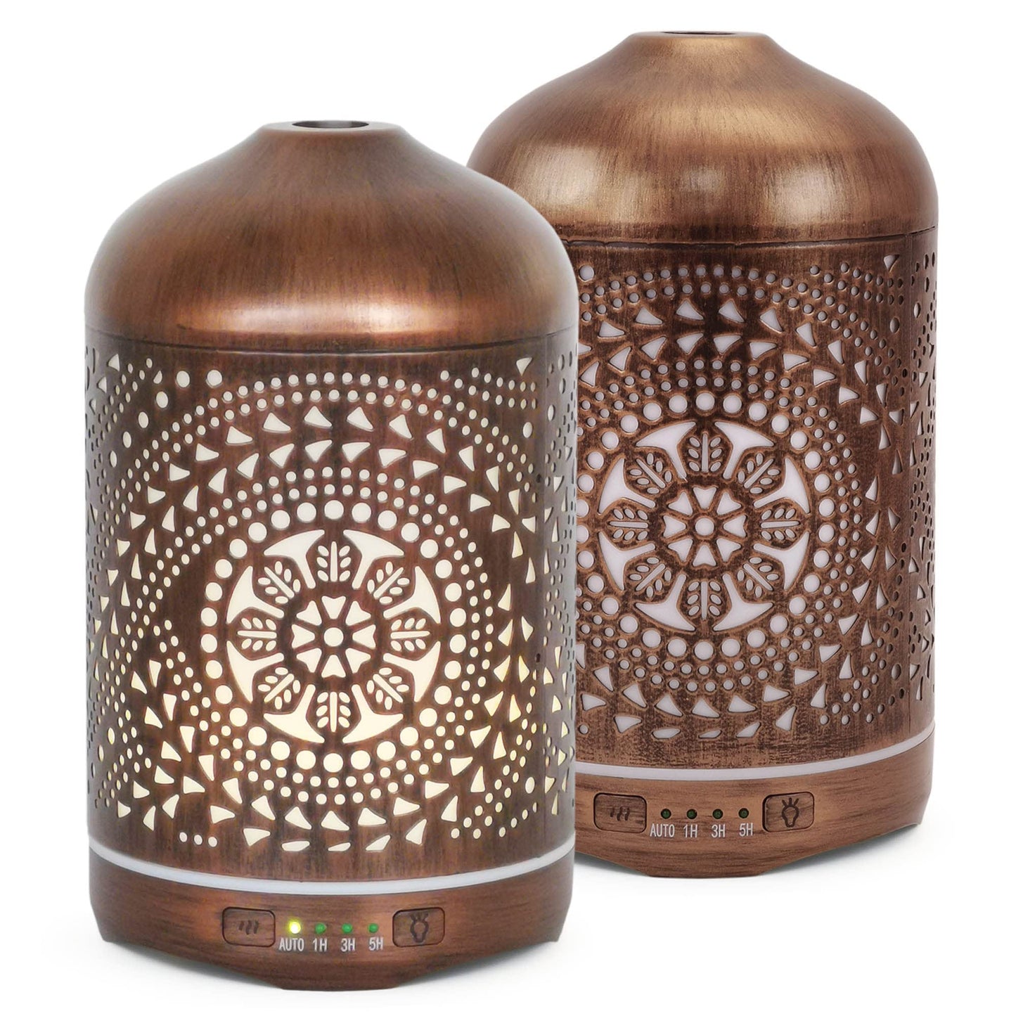 Earnest Living Essential Oil Diffuser Metal Diffuser 250 ml Timers Night Lights and Auto Off Function Home Office Humidifier Aromatherapy Diffusers for Essential Oils