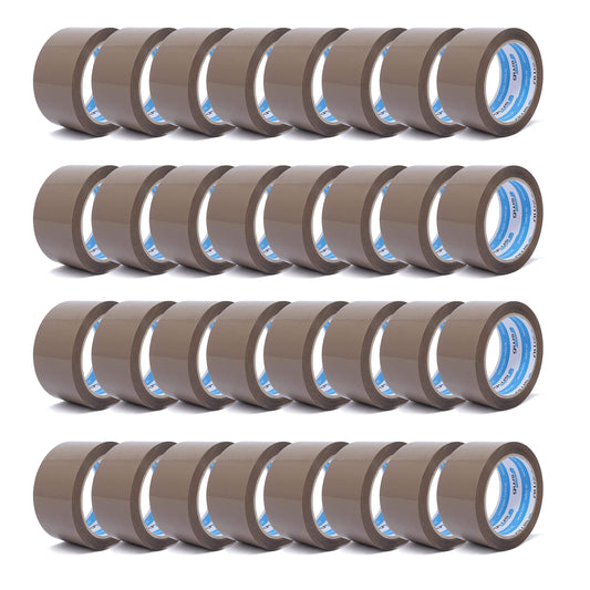 gws Paketklebeband 144 Rollen braun Geräuscharmes Universalklebeband zum Verpacken von Paketen - Hohe Klebekraft - Profi-Qualität 66 m Länge 50 mm Breite