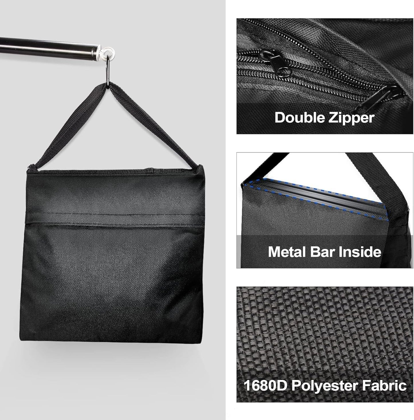 EMART 8 Stück Sandsack für Fotografie, Strapazierfähiger Sandbags für Stative, Videostudios und Garten
