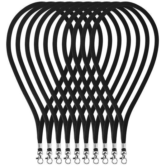 Fushing 100pcs 45cm Nackenband Schlüsselband mit Swivel Schließe für ID-Karten, Abzeichen, Schlüssel, Mitarbeiter, Besucher, usw