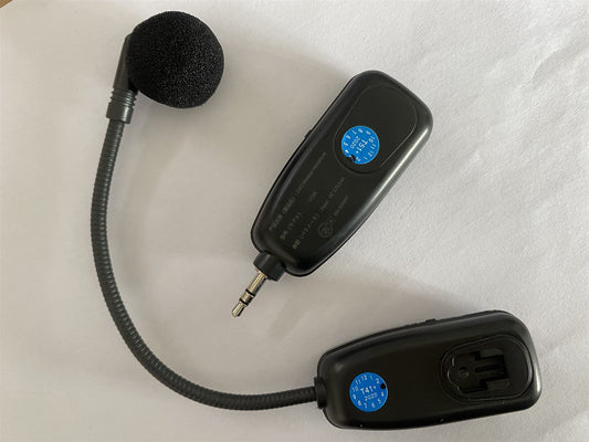 XIAOKOA Wireless Mikrofon Headset,UHF Kabelloses Mikrofon mit 50m Kabelloser Übertragung,Wiederaufladbares Drahtloses Mikrofon für Reiseleiter/Fitness-Tanzlehrer/Konferenzen