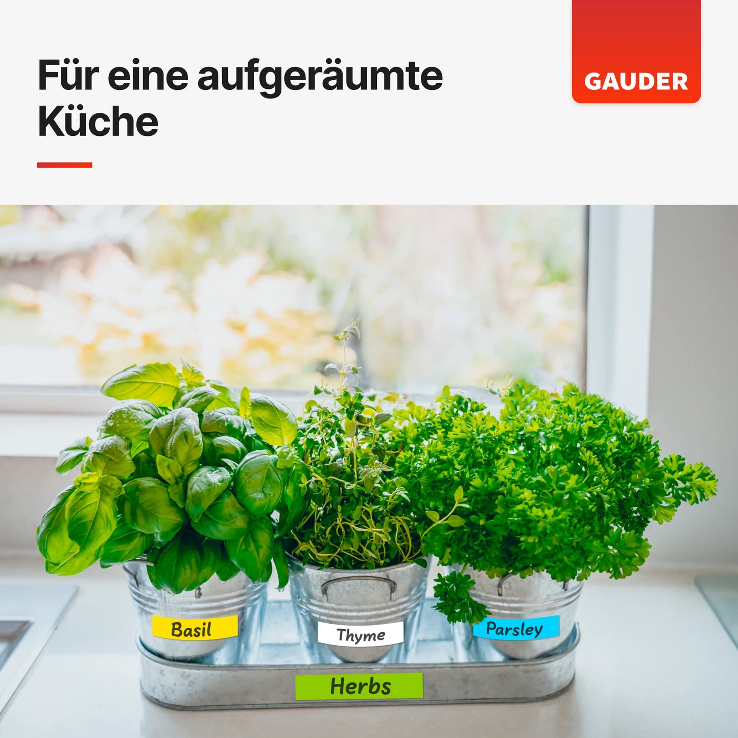 GAUDER 5x Magnetstreifen beschreibbar | Magnetstreifen zum Beschriften | Beschreibbare Magnetstreifen bunt (25 mm x 1 m)
