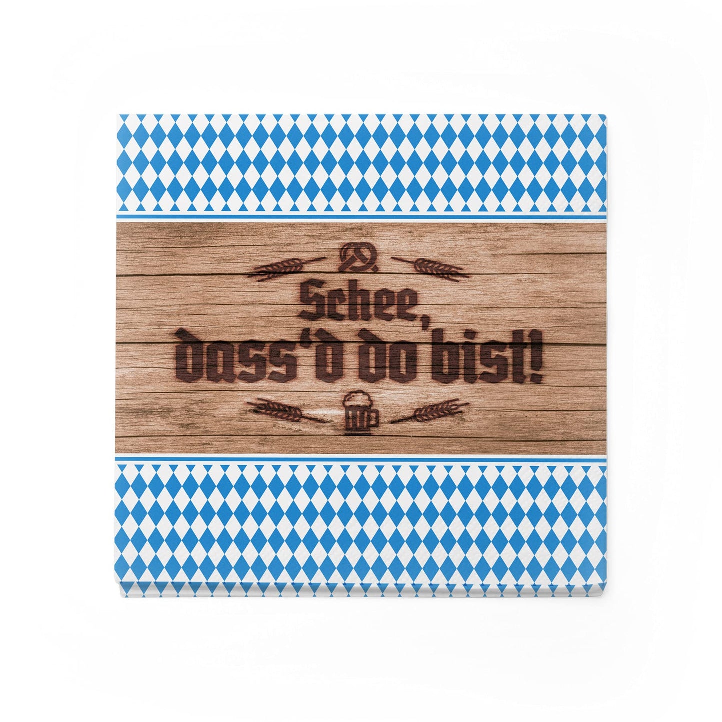 itenga Servietten bayrisch blau weiß Schee dass'd do bist/An Guadn 30 x 30cm 3-lagig 20 Stück für Oktoberfest Grillfeste und andere Feiern