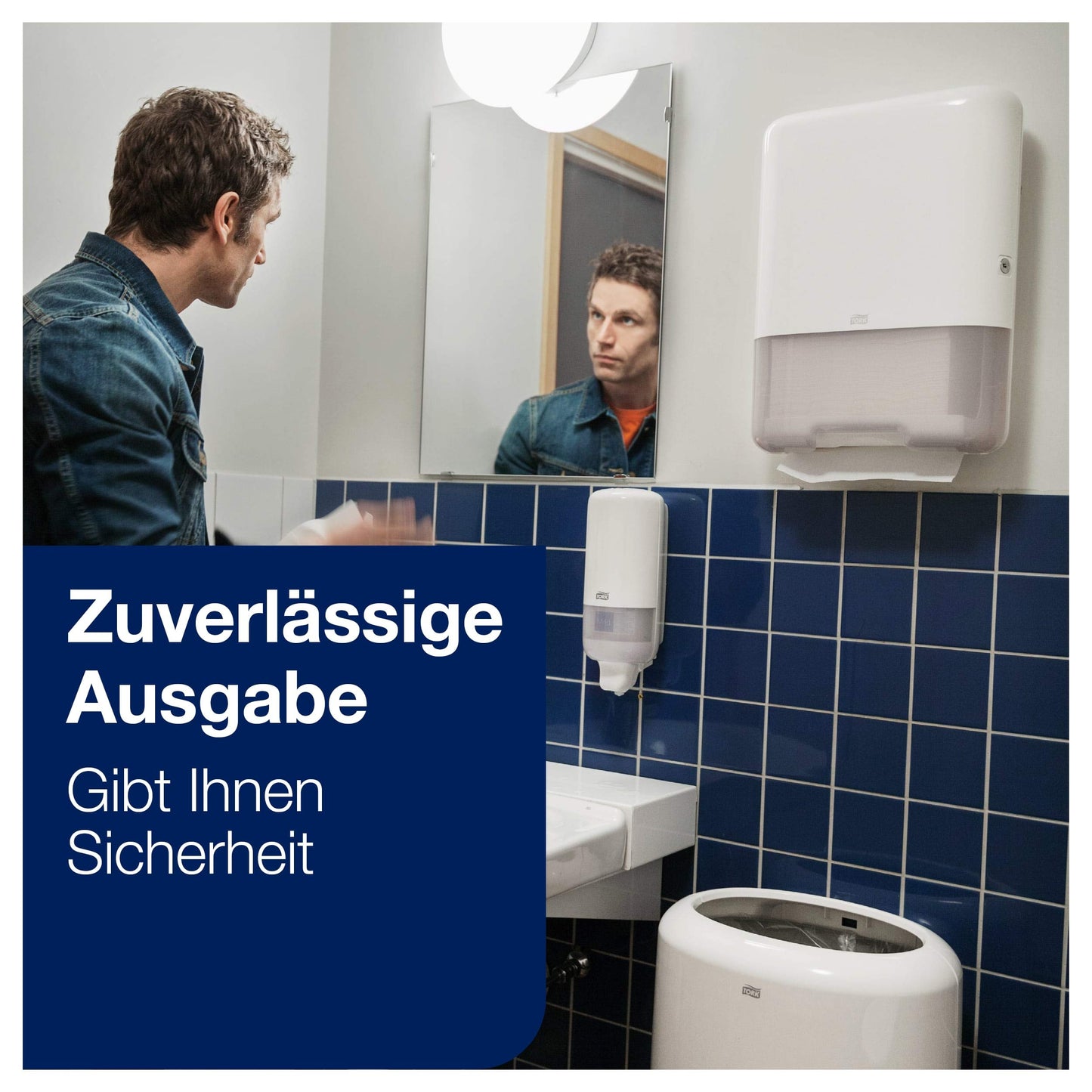 Tork Zickzack Papierhandtücher Advanced 290163 - H3 Falthandtücher für Papierhandtuchspender - saugfähig und reißfest, 2-lagig, weiß, groß - 15 x 250 Tücher