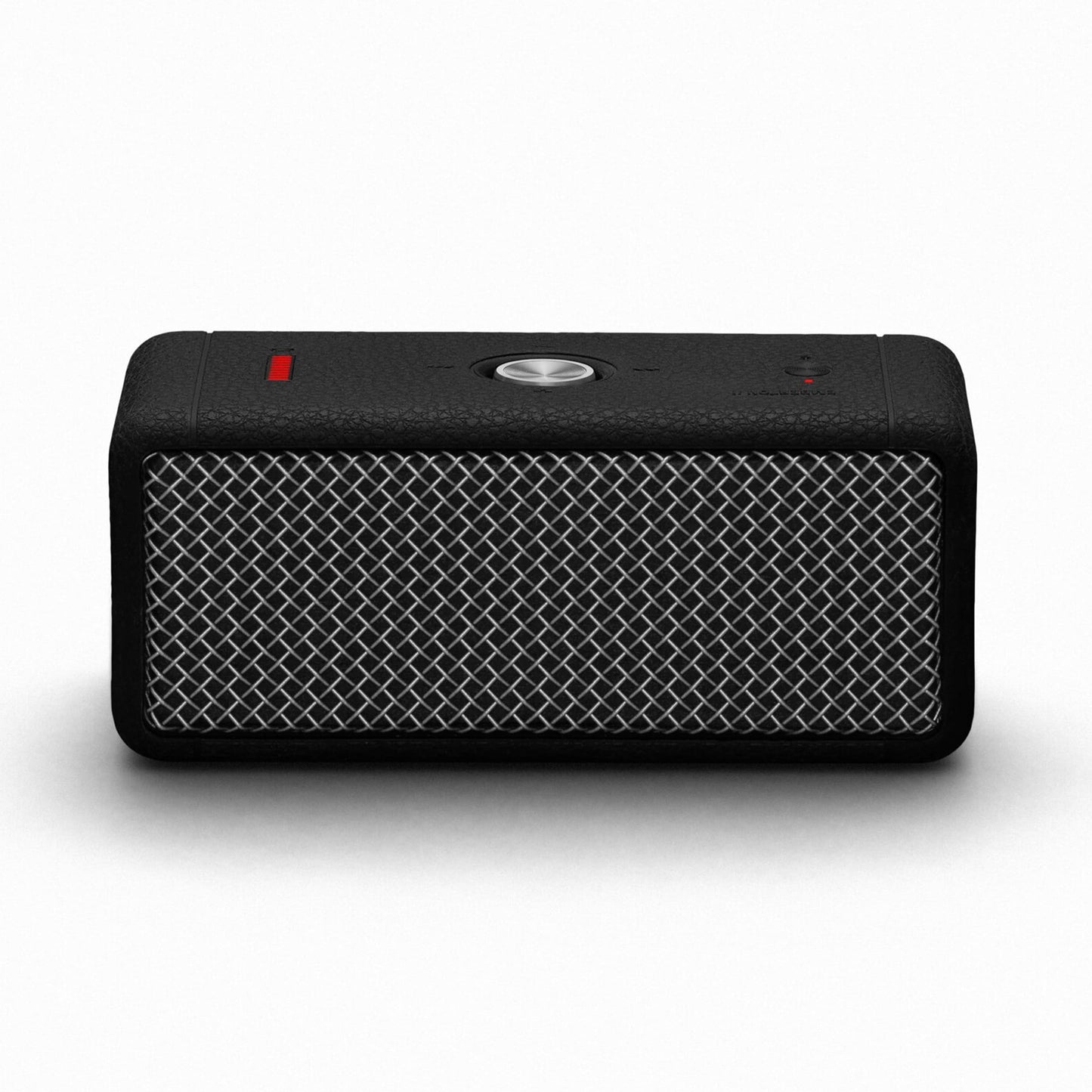 Marshall Emberton II tragbare Bluetooth Lautsprecher, kabellos, koppelbar, IP67 Staub und wasserfest, über 30 Stunden Spielzeit, Schnellladung, Innen- und Außenlautsprecher - Schwarz und Stahl