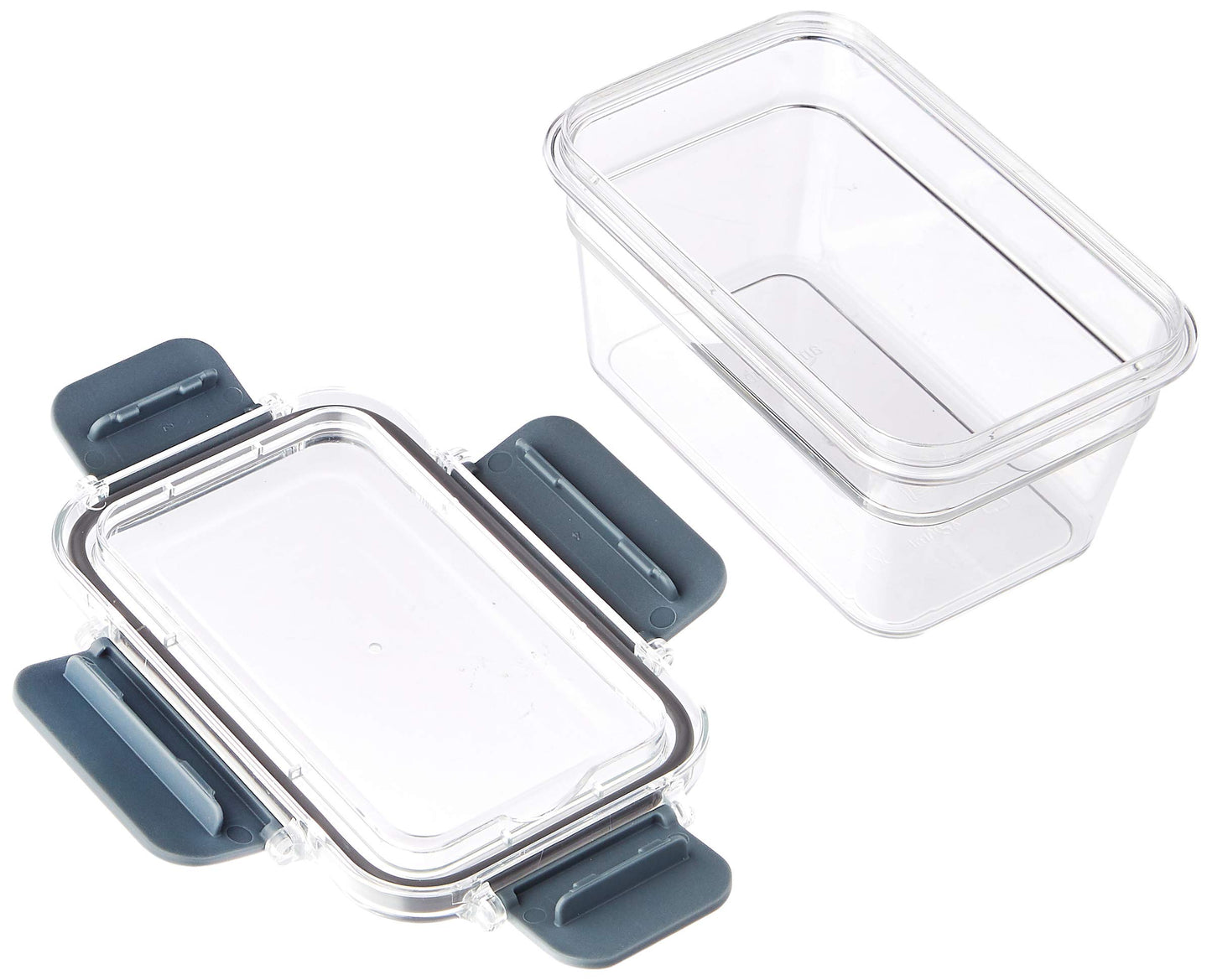 Amazon Basics - Tritan-Frischhaltedose mit Verschluss, 5er-Pack, (5 dosen + 5 deckeln), Klar