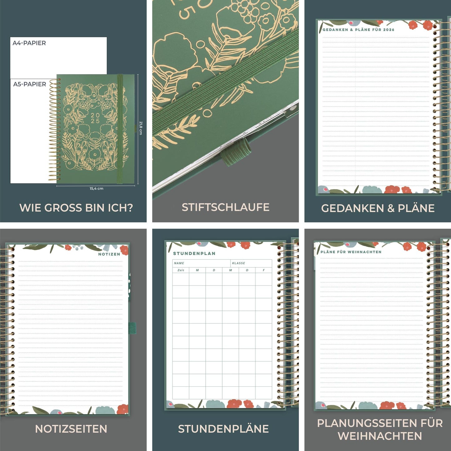 Boxclever Press Lebensplaner Kalender 2025 Buchkalender. Terminplaner 2025 A5 mit Einkaufslisten & Stickern. Kalender 2025 Familienplaner ab sofort nutzbar bis Dez’25. Planer 2025 für alle Ihre Pläne.