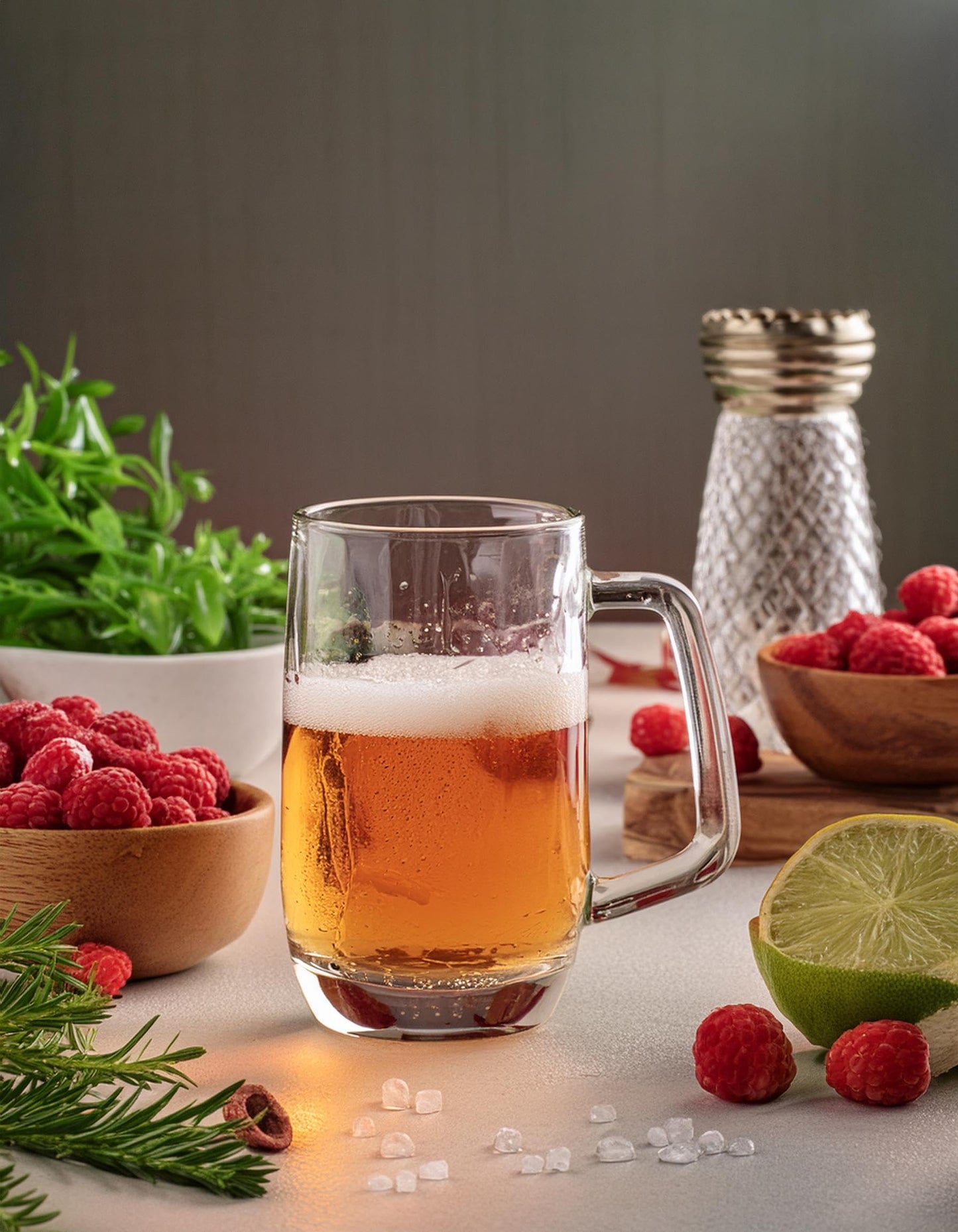 Glasmark Krosno Biergläser-Set 0,3 Liter Gläser Für Bier Bierseidel Bierkrug Gläser Für Craft Beer Bierglas Trinkglas Glas Spülmaschinenfest 6 x 300ML