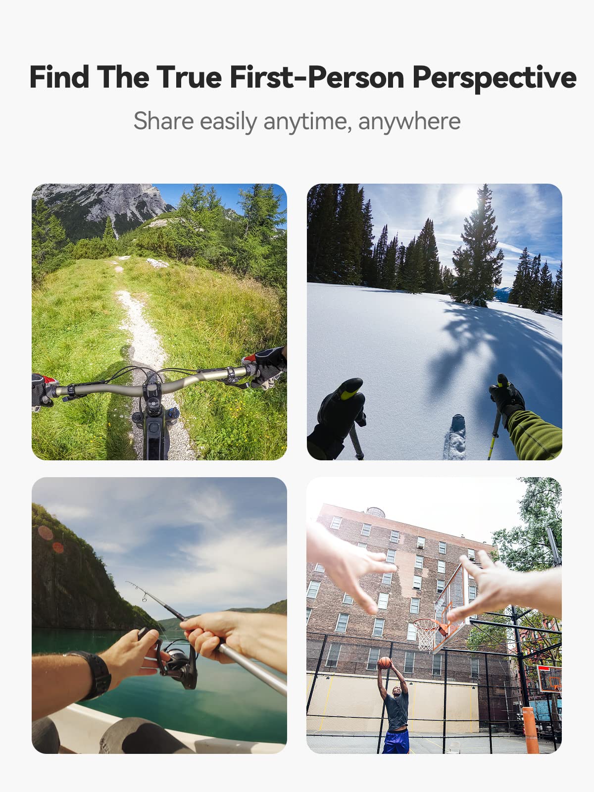 TELESIN Action-Kamera kopfgurt und Brustgurt Kamera Halterung Zubehör Kit Kompatibel mit GoPro 13/12/11/10/9/8/7+ DJI Action 5 Pro 4/3/2 Insta360 und die meisten Action-Kameras