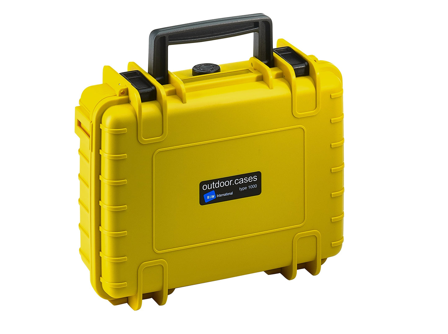 B&W Transportkoffer Outdoor - Typ 500 - Gelb mit Würfelschaum - Wasserdicht nach IP67 Zertifizierung, Staubdicht, Bruchsicher und Unverwüstlich