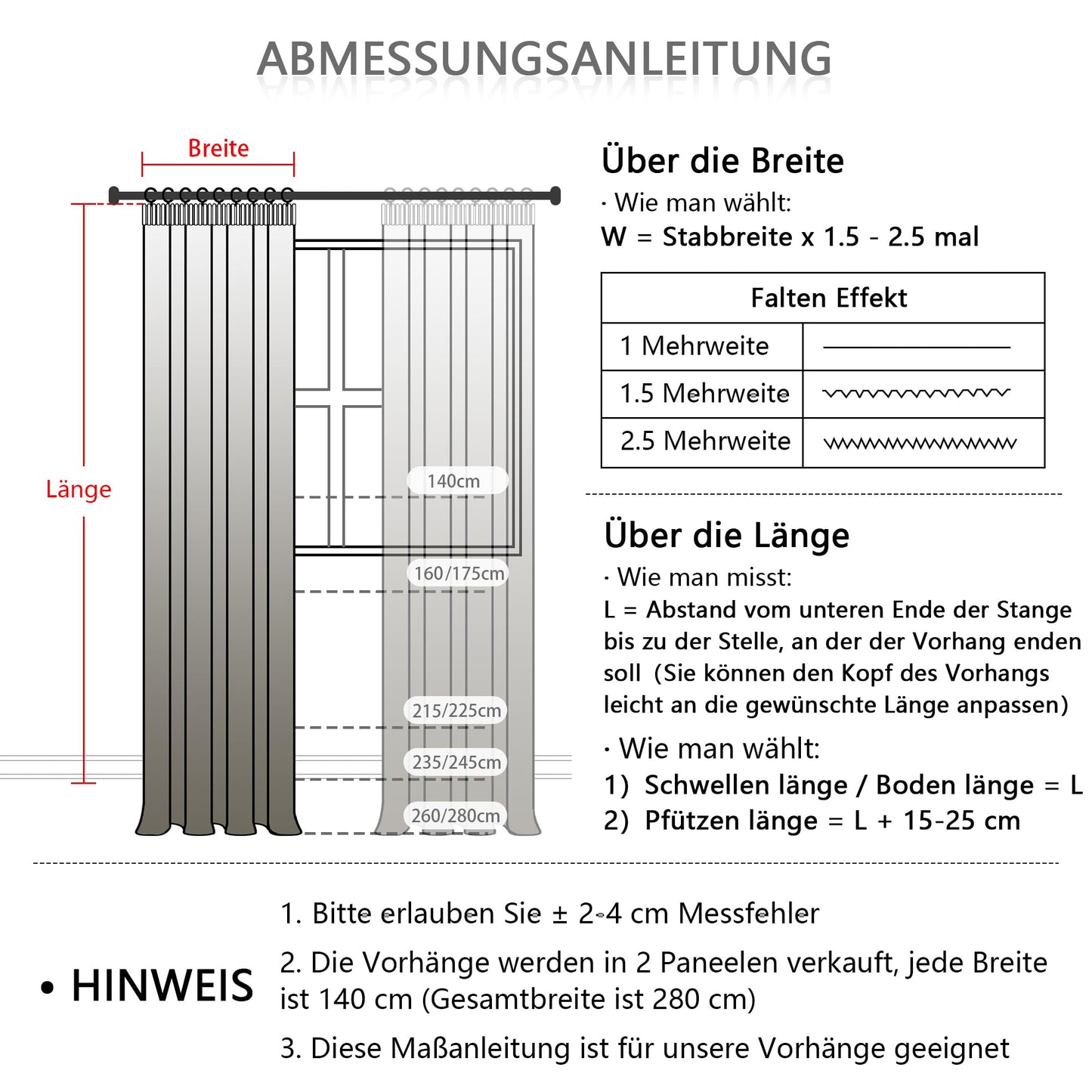 MYSKY HOME Gardinen mit Kräuselband Leinen Vorhänge Wohnzimmer Gardine Leinenoptik für Schienensystem 2er Set H 245 x B 140 cm Curtains für Kinderzimmer Moderne Natur Vorhang, Leinenfarbe