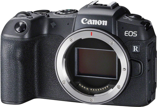 Canon EOS RP Systemkamera - mit Vollformat-Sensor + Adapter EF-EOS R (spiegellos, 26,2 MP, 7,5cm (3 Zoll) Clear View LCD II Display, Digic 8, 4K Video, WLAN, Bluetooth), schwarz