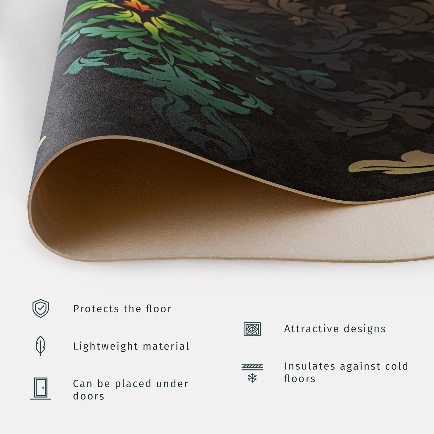 murando - Vinyl Teppich 90x60 cm - PVC Küchenteppich für Wohnzimmer Schlafzimmer Outdoor Läufer Küche Vinylteppich Dünn rutschfest Balkonteppich Design Weltall Kosmos Planeten e-A-10090-bi-a