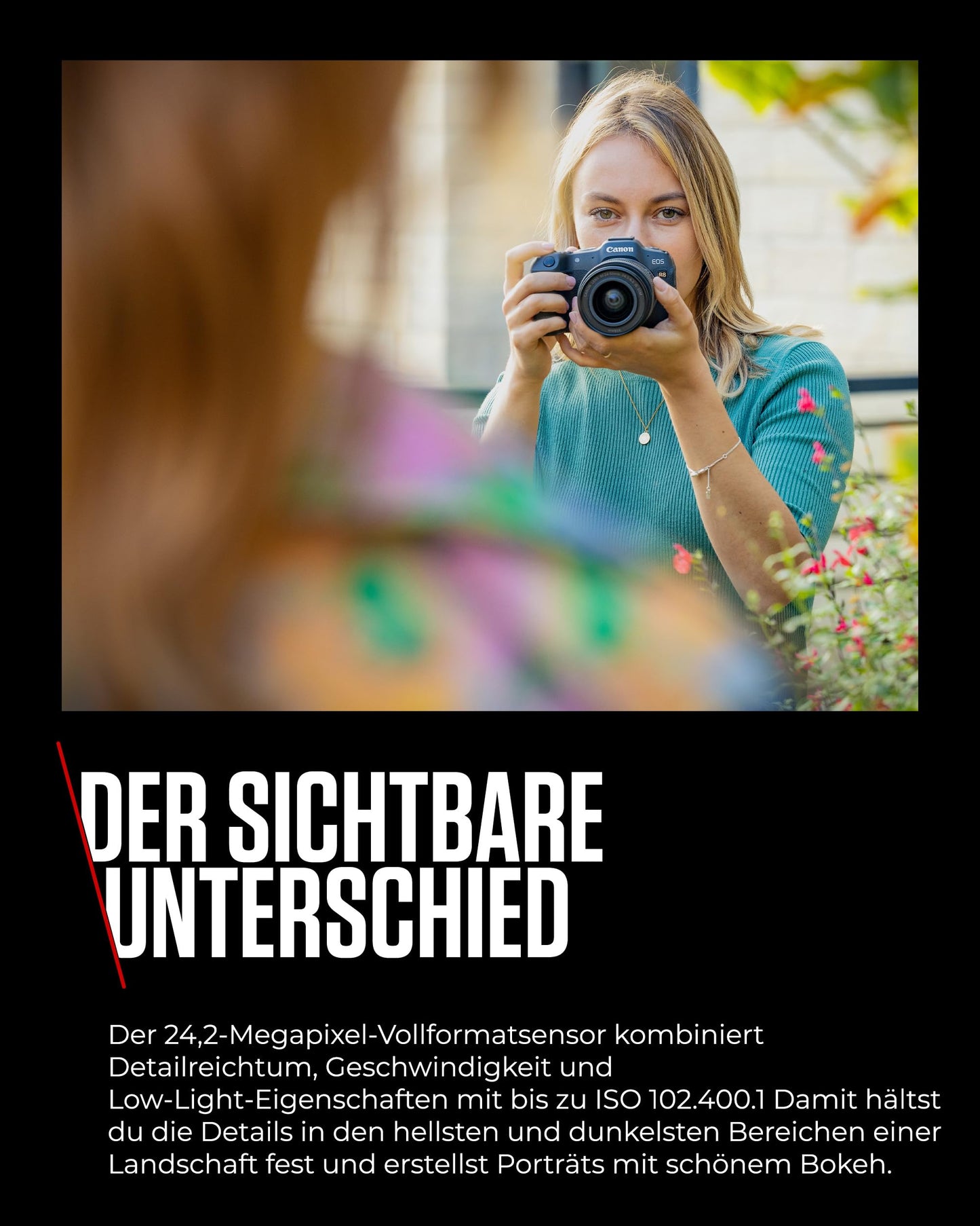 Canon EOS R8 Systemkamera + RF 24-50mm F4.5-6.3 is STM Objektiv - Spiegellose Vollformat Kamera (Digitalkamera mit Autofokus und Motiverkennung für Augen Tiere Fahrzeuge, 4k Videokamera, WiFi)