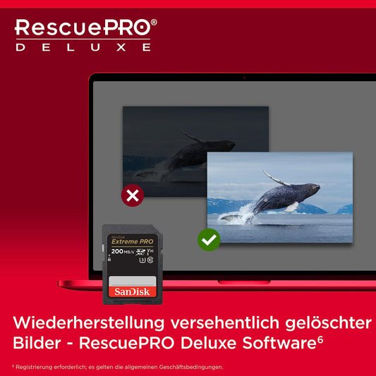 SanDisk Extreme PRO SDXC UHS-I Speicherkarte 128 GB (V30, Übertragungsgeschwindigkeit 200 MB/s, U3, 4K UHD Videos, SanDisk QuickFlow-Technologie, temperaturbeständig)
