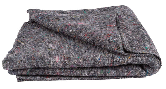Nachhaltige graue Packdecken 10er-Pack (150 cm x 200 cm, ca. 1 kg je Decke): Umweltfreundliches recyceltes Material, Leichte Lösung für Umzüge und Lagerung