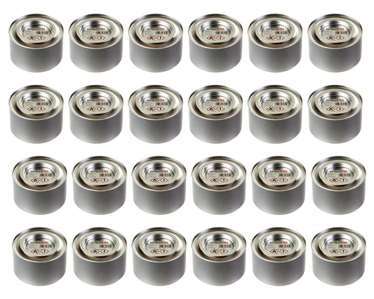 24 x GermanFire- Sicherheits-Brennpaste aus ungiftigem Ethanol, Dose 200 g Brenndauer 2,5 Std. pro Dose, Brenngel für Chafing Dish Speisewärmer Warmhaltebehälter Rechaud