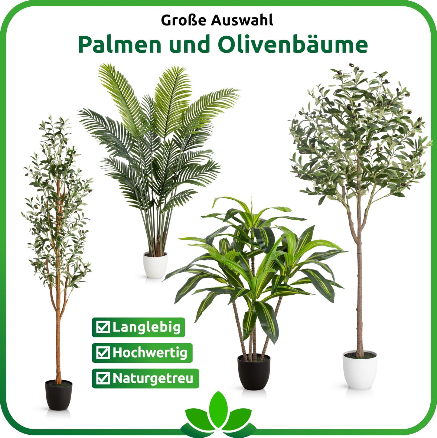 PASCH® Areca Kunstpalme groß (180 cm) - Naturgetreu & Langlebig | Realistische Kunstpflanzen groß | Künstliche Pflanzen groß | Palme künstlich | Künstliche Palme für EIN natürliches Ambiente
