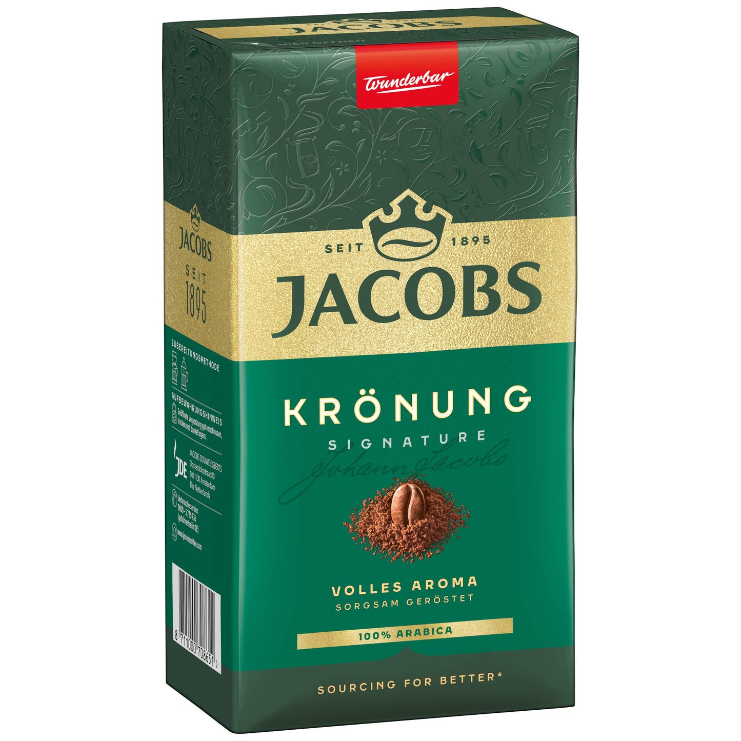 Jacobs Filterkaffee Krönung Klassisch, gemahlener Kaffee, 12er Pack (12 x 500 g)