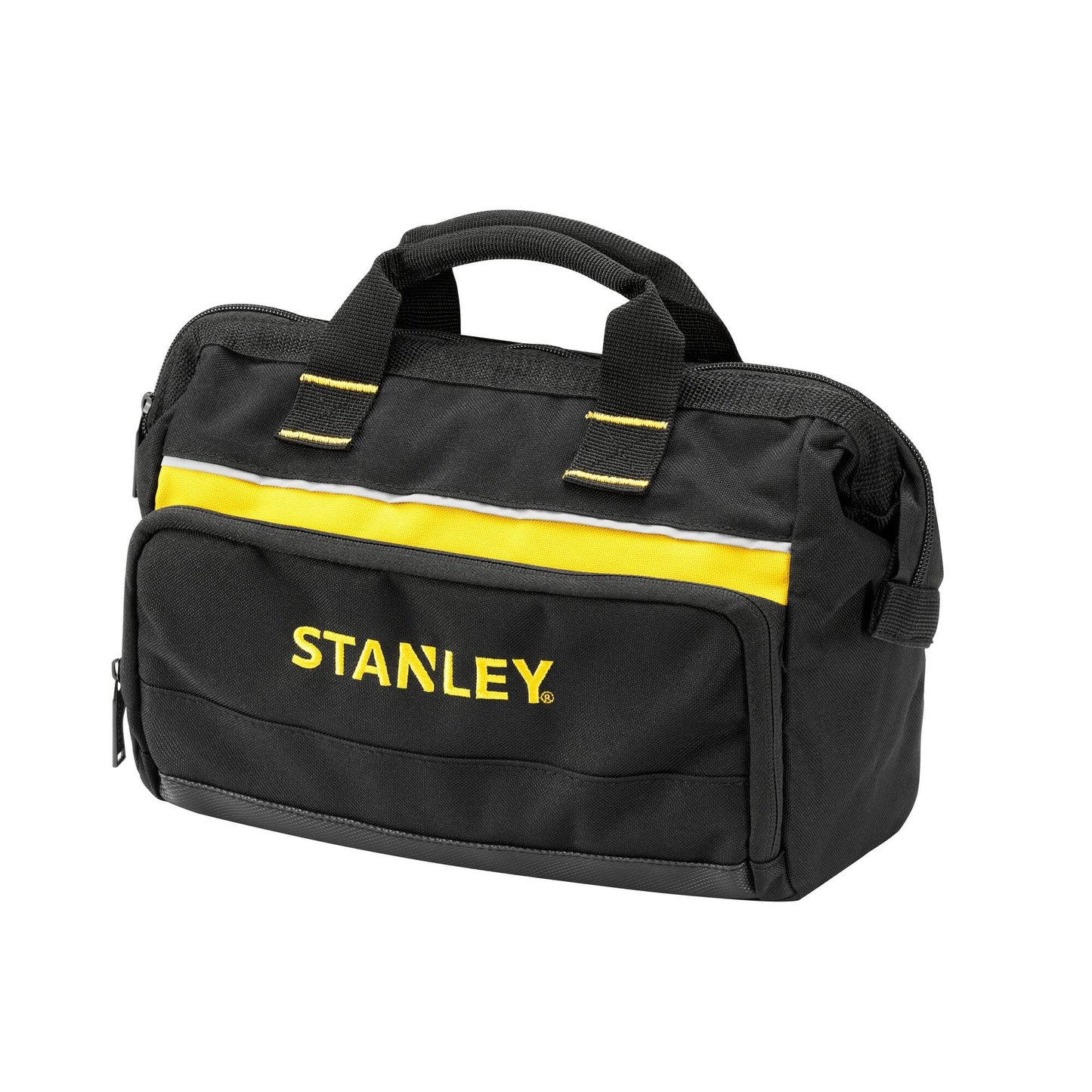 Stanley Werkzeugtasche (12 Zoll, 30 x 25 x 13 cm, robuste, kompakte Tasche für Werkzeuge, Trage aus 600 x 600 Denier Nylon, strapazierfähige Konstruktion) 1-93-330, Sortiert