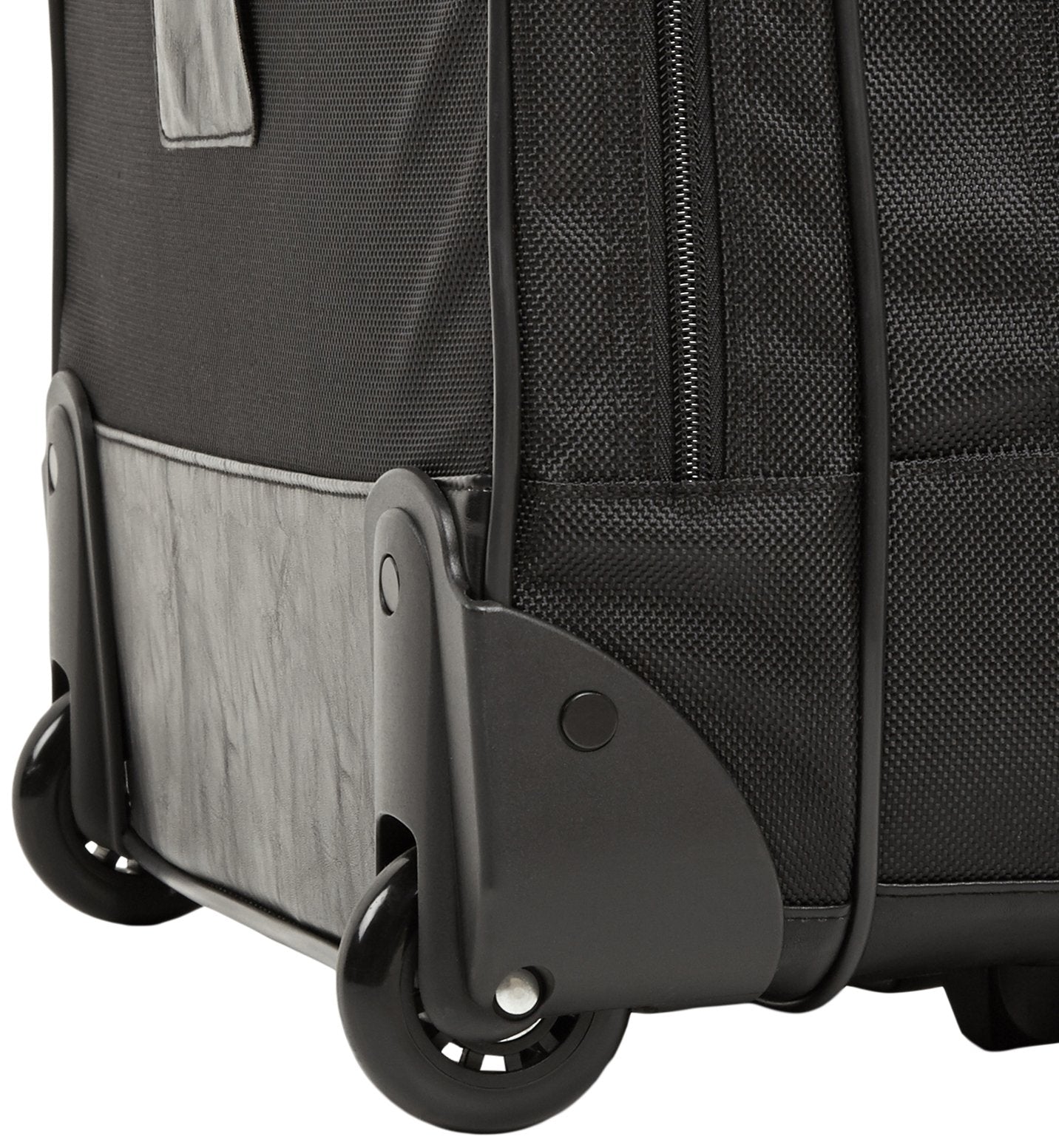 Amazon Basics - Laptop-Trolley, mit schnell laufenden Rollen und leicht zugänglicher Vordertasche - geeignet für Laptops bis 15,6 Zoll (39,6 cm), Schwarz