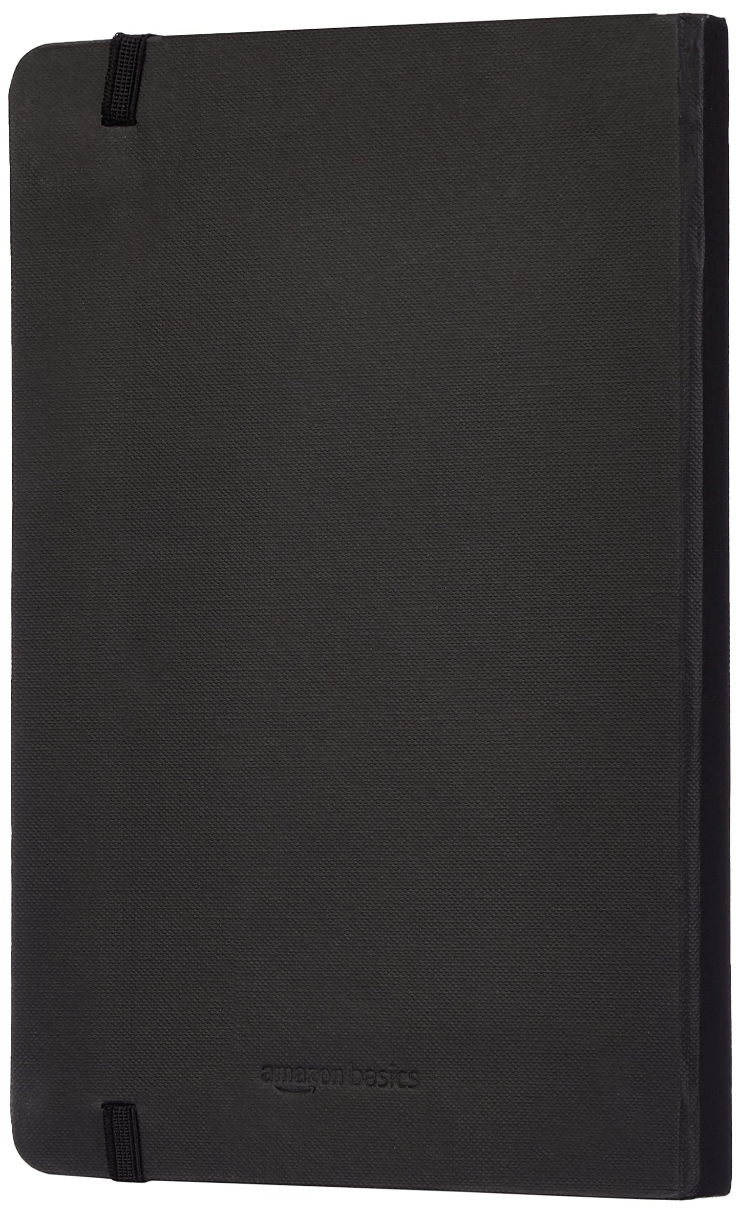 Amazon Basics Notizbuch, klassisches Design, Größe, liniert, Schwarz