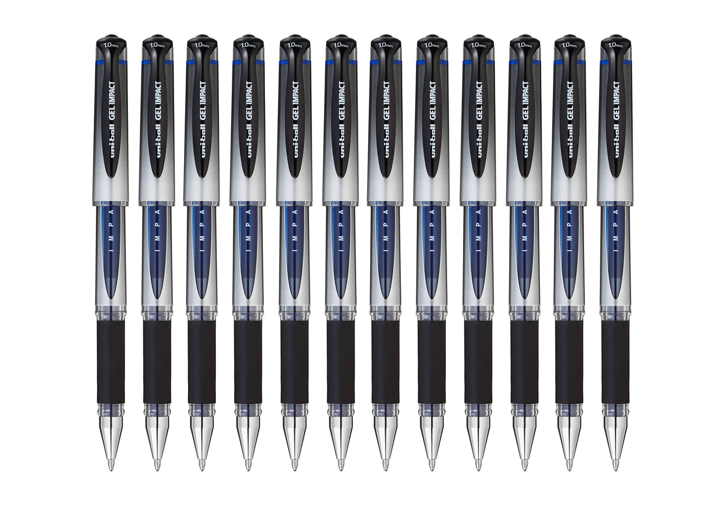 Uni-Ball UM153S Impact Gel-Tintenroller 1,0 mm Spitze 0,6 mm Strichbreite 12 Stück blau