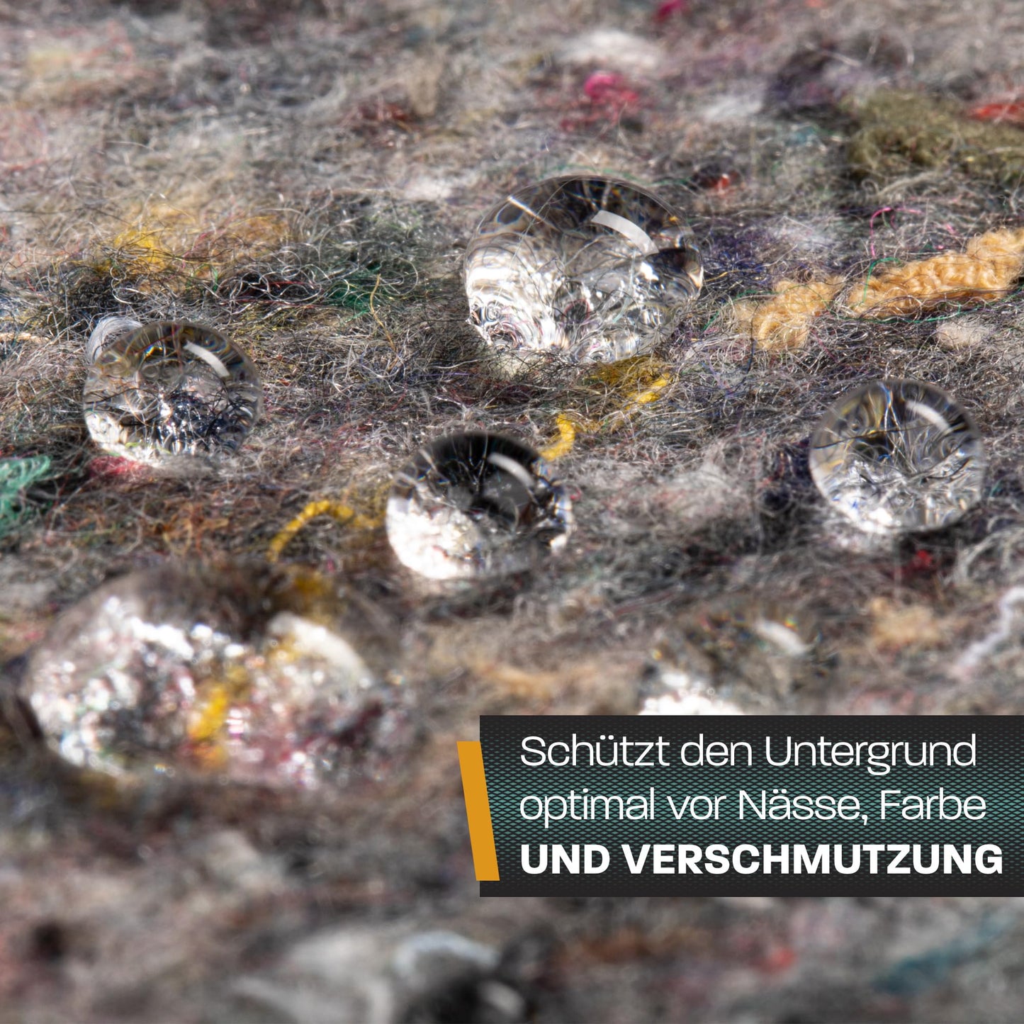 Hinrichs Malervlies 50m x 1m Rolle 180g/m² - Durchsickerungsschutz für Flüssigkeiten - Abdeckvlies - Abdeckfliesse für Boden mit Anti-Rutsch Beschichtung - Malerfliesrolle Abdeckflies als Abdeckung
