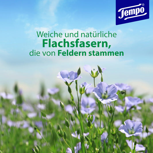 Tempo Toilettenpapier, feucht, sanftundsensitiv Trio-Pack (18 Packungen x je 42 Blatt), Großpackung, 1 kg