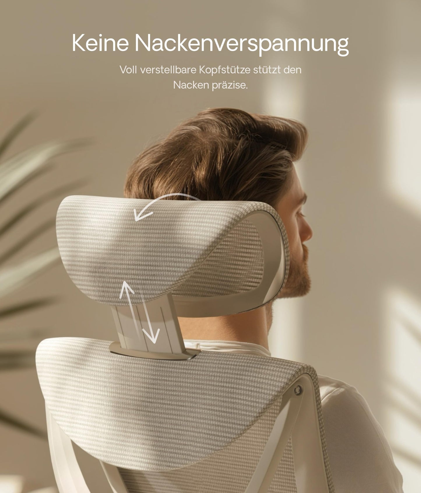 Desktronic Verstellbarer ergonomischer Bürostuhl | Schreibtischstuhl mit Lendenwirbelstütze - rückenfreundlich- Computerstuhl höhenverstellbar & rückenschonend - breites Polster SitPro (Grau)