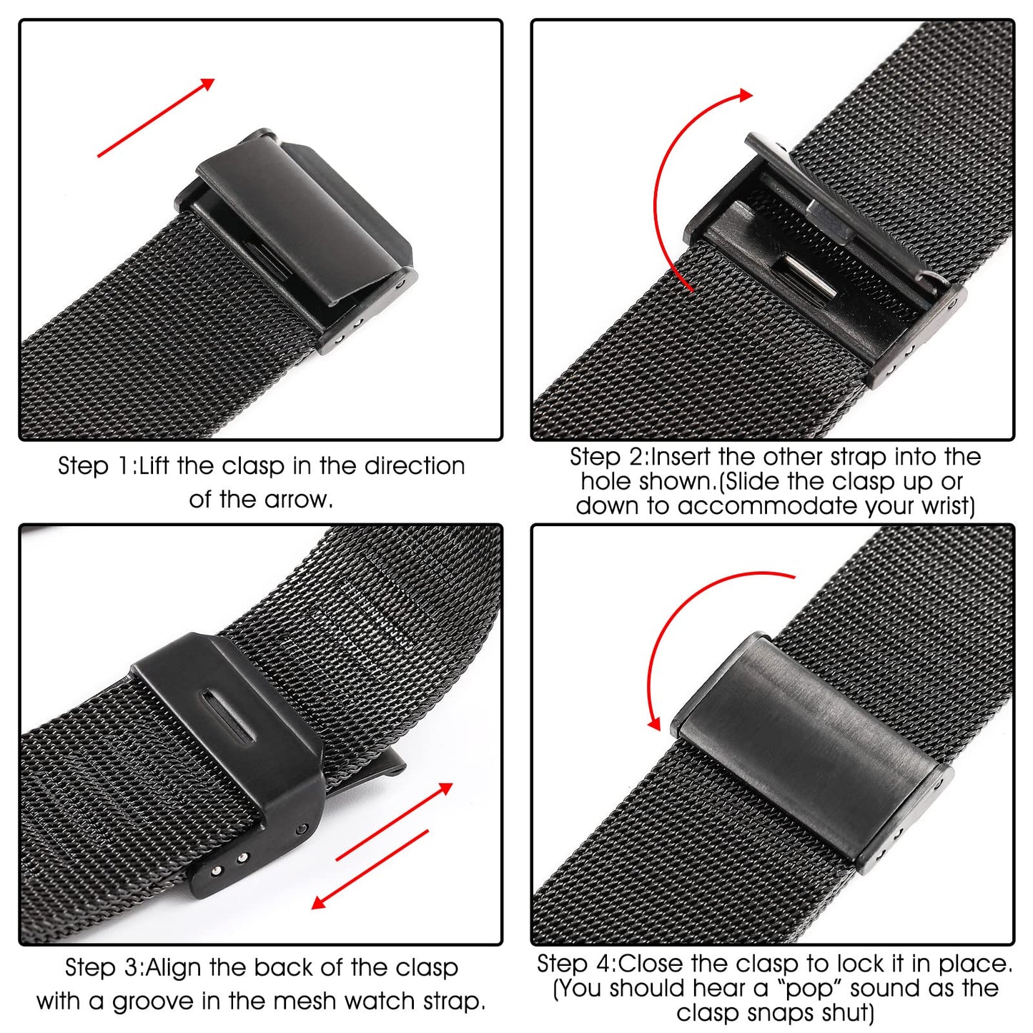 BUREI Ultra Dünne Uhren Herren Schwarze Analoges Datum Armbanduhr Herren mit Japanisches Quarzwerk, Geschenke für Männer