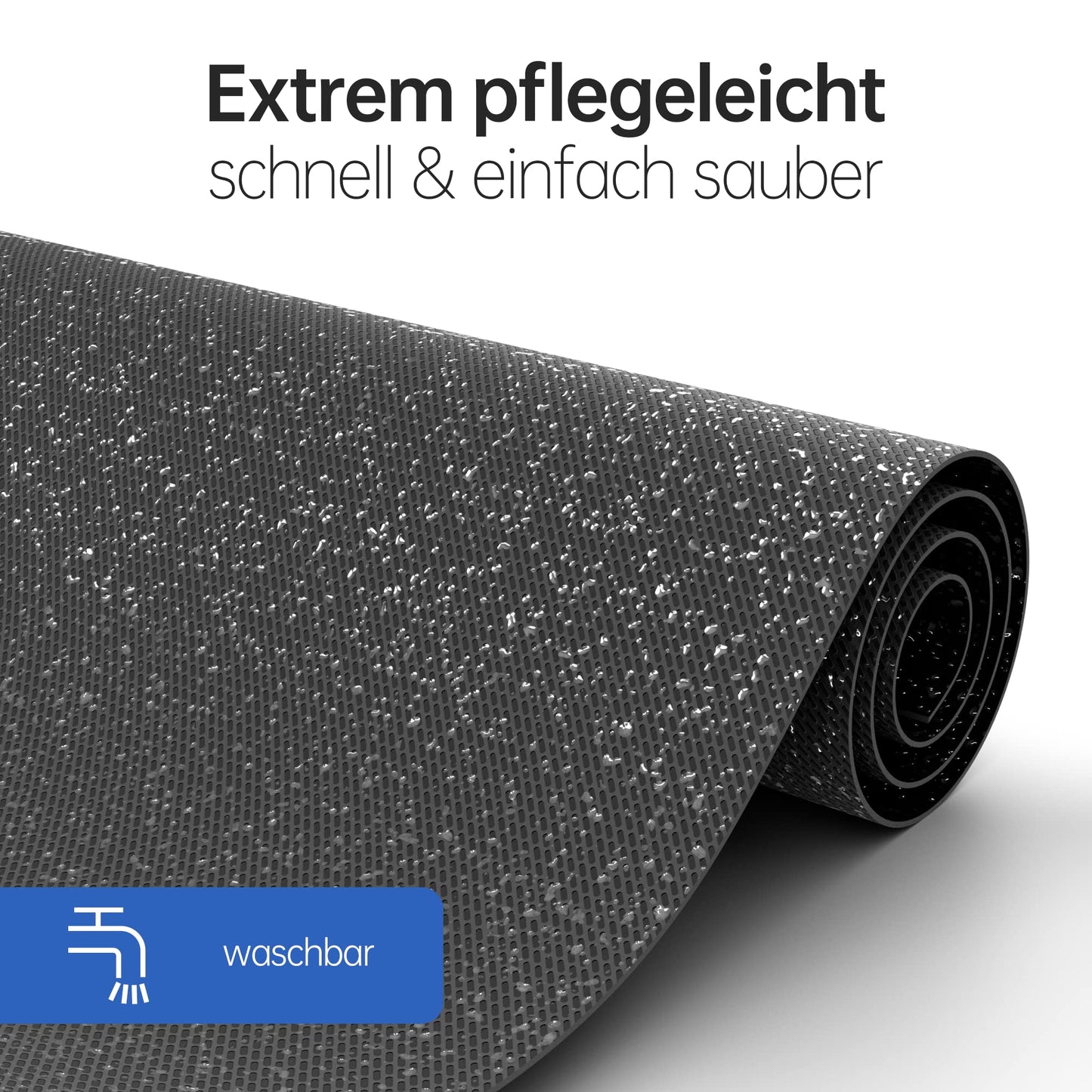 HAYATEC universal Antirutschmatte Auto Kofferraum Schutzmatte 120x100cm Rutschmatte Auto Schubladenmatte Kofferraumschutz Kofferraummatte zuschneidbar und wasserdicht Schwarz