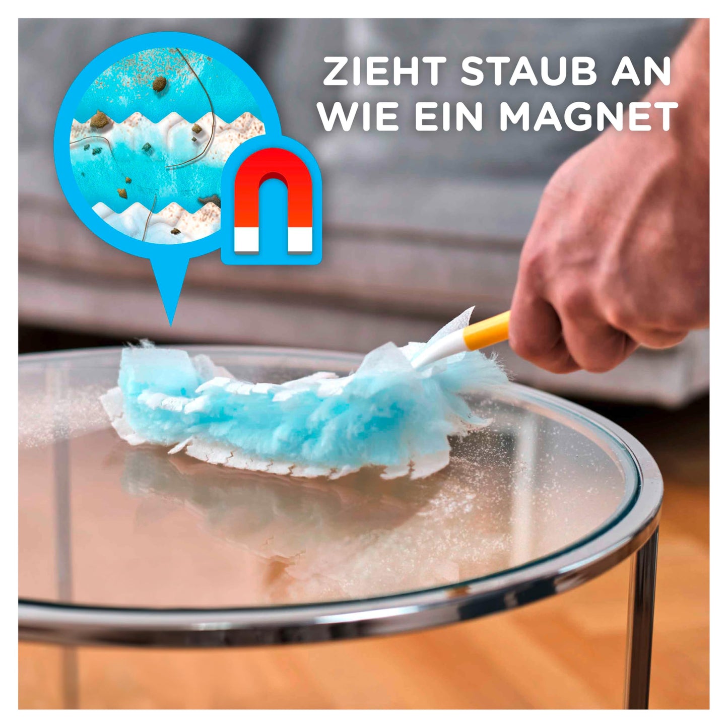 Swiffer Staubmagnet Nachfüllpack 5x5 Tücher, Nimmt 3x Mehr Staub & Haare Auf Und Schließt Diese Ein Im Vgl. Zu Herkömmlichen Staubwischmethoden