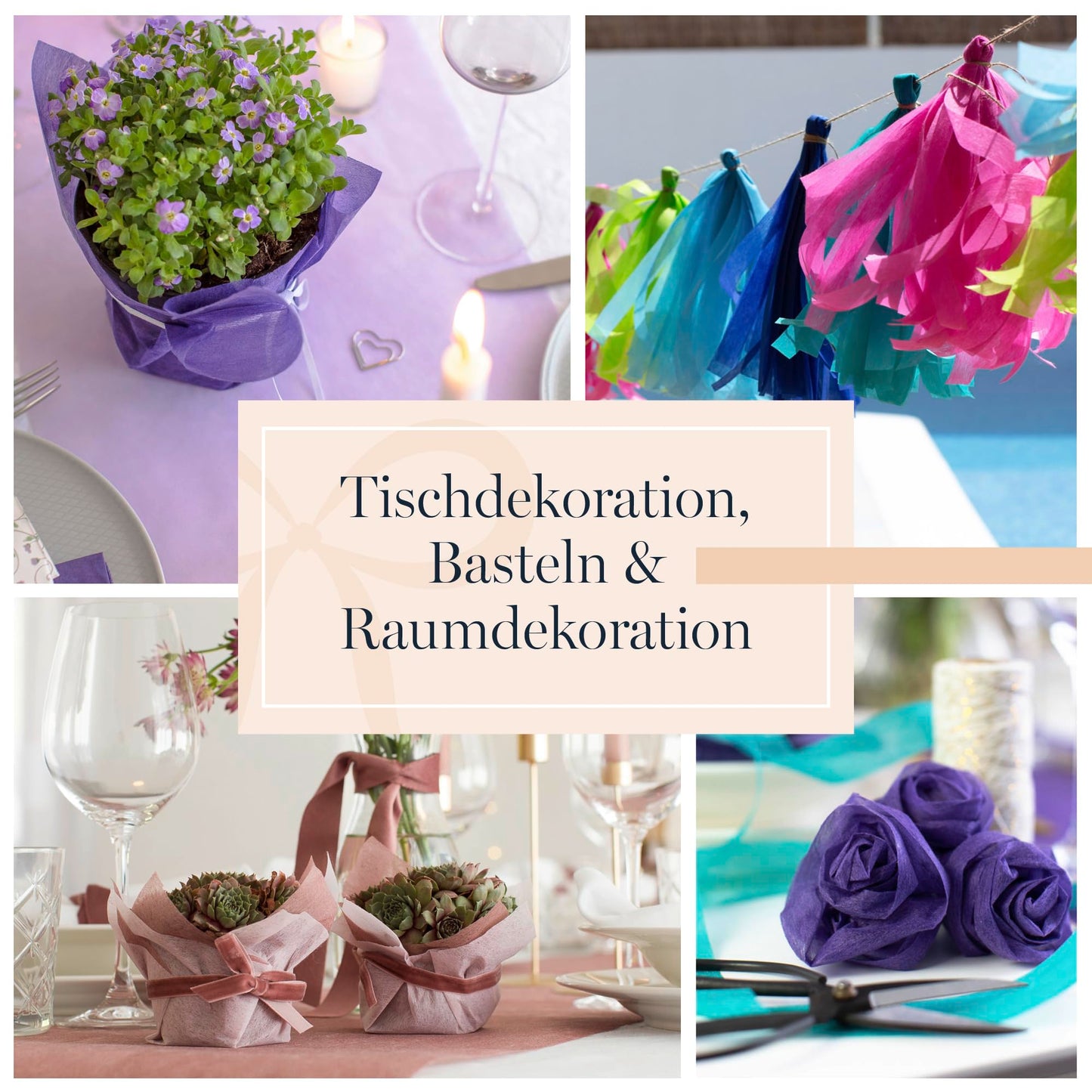100%Mosel Vlies Tischläufer, in Blush Rosé (30 cm x 25 m), dekoratives Tischband, edle Tischdeko für Geburtstage & Hochzeiten, Bunte Dekoration zu besonderen Anlässen