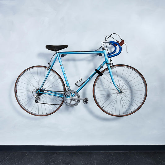 Borgen Fahrrad Wandhalterung Holz mit 20 kg Tragkraft - stabile Fahrradhalterung Wand für Rennrad, MTB und E-Bike - Schwarz Natur
