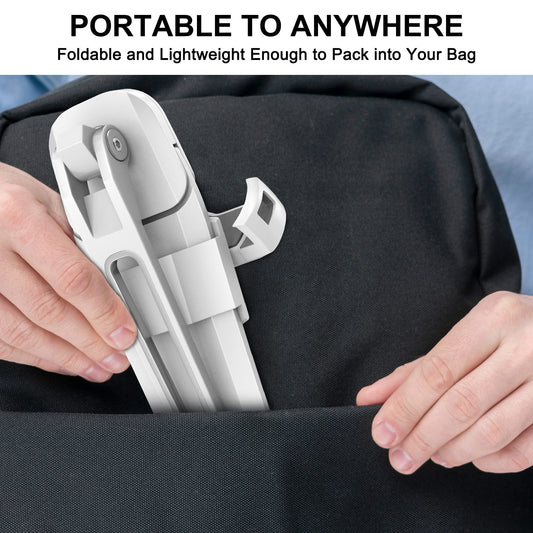 AboveTEK Tablet Halter iPad Wandhalterung Tablet Halterung mit Höhenvertellbar iPad Ständer für iPhone iPad Pro Küche Samsung Huawei MediaPad (4.7-13.5 Zoll) (WEIß)