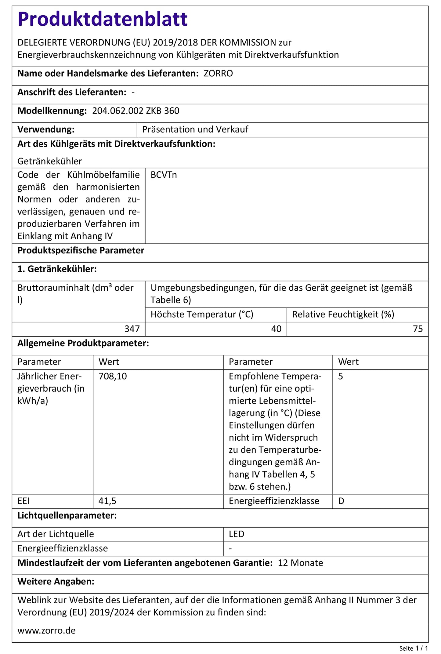 ZORRO - Getränkekühlschrank ZKB 360 - schwarz - Flaschenkühlschrank - Kühlschrank mit Glastüre - Gastro Getränkekühler - Partykühlschrank