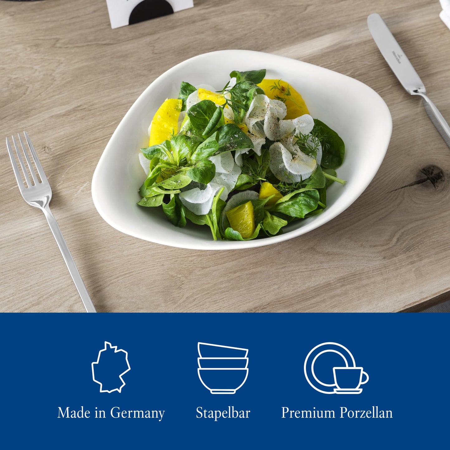 Villeroy & Boch – Vapiano Pastaschalen Set 2-Teilig Weiß, Spülmaschinenfest, Mikrowellensicher, Pastateller, Pastaschüssel, Teller Tief, Für Spaghetti, Nudeln oder Salat, Premium Porzellan